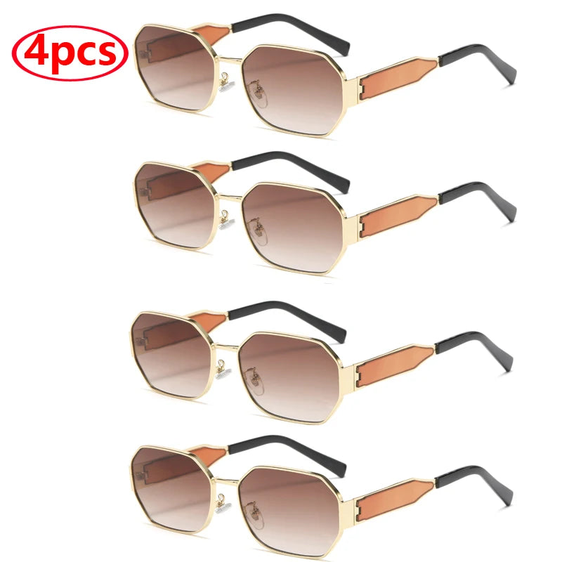 New Fashion Vintage Sunglasses Women Men Brand Designer Retro Metal Rectangle Sun Glasses Female Male Popular Black Eyewear