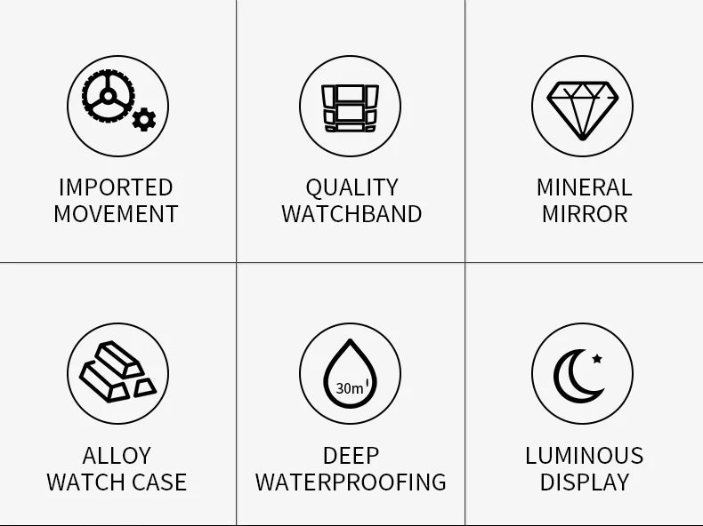 BIDEN Men's sports watch, chronograph, waterproof date simulation quartz watch, men's business watch