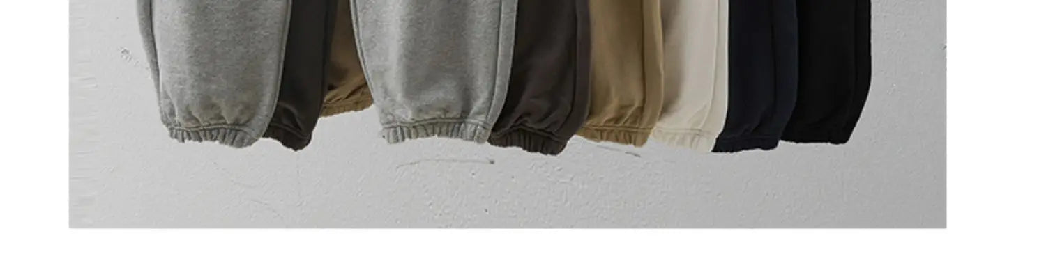 DUKEEN 500G Heavyweight Men Sweatpants Spring and Autumn 100% Cotton Loose Casual Sport Jogger Pants Men's Drawstring Trouse