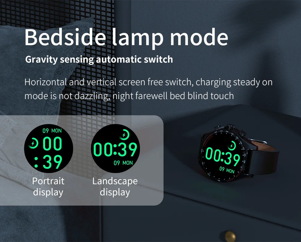 Hotsale Silver Gold Stainless Steel Color Smart Watch 1.58 Inch Bt Call Nfc Wireless Charging Smartwatch