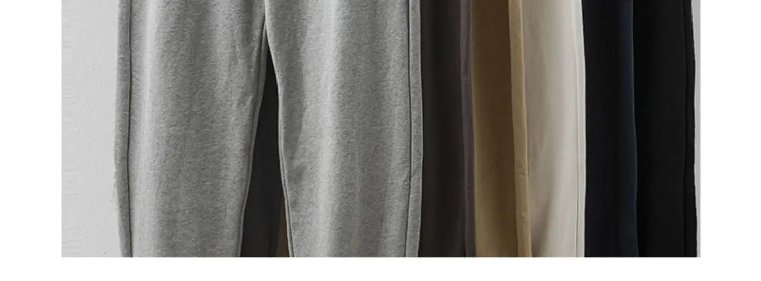 DUKEEN 500G Heavyweight Men Sweatpants Spring and Autumn 100% Cotton Loose Casual Sport Jogger Pants Men's Drawstring Trouse