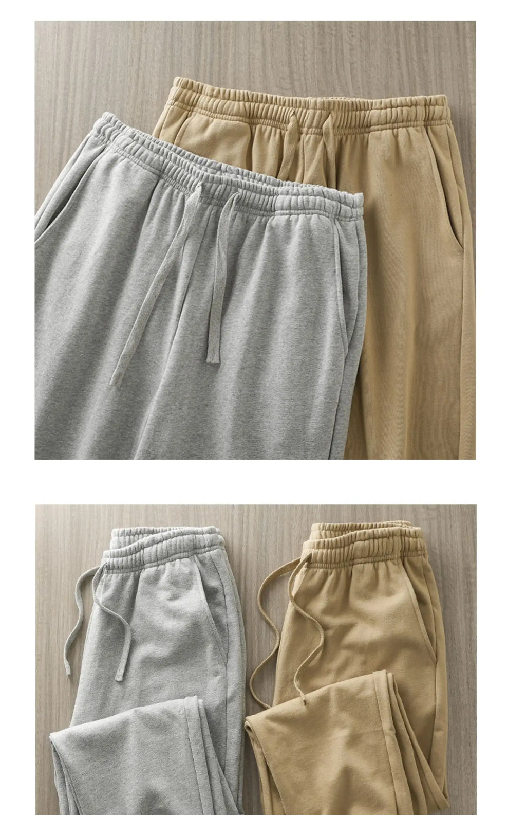 DUKEEN 500G Heavyweight Men Sweatpants Spring and Autumn 100% Cotton Loose Casual Sport Jogger Pants Men's Drawstring Trouse