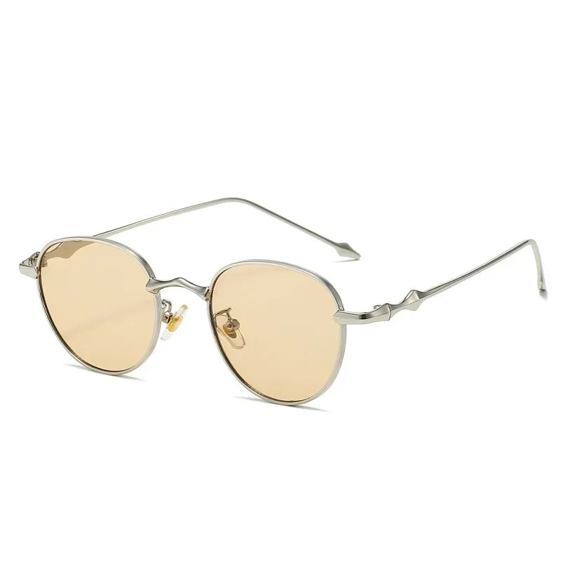 Vintage designer outdoor sunglasses Men Round Fashion Plastic Titanium High Quality Sun Glasses Man UV Protection glasses woman