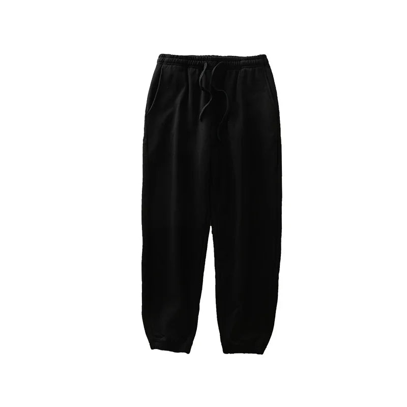 DUKEEN 500G Heavyweight Men Sweatpants Spring and Autumn 100% Cotton Loose Casual Sport Jogger Pants Men's Drawstring Trouse